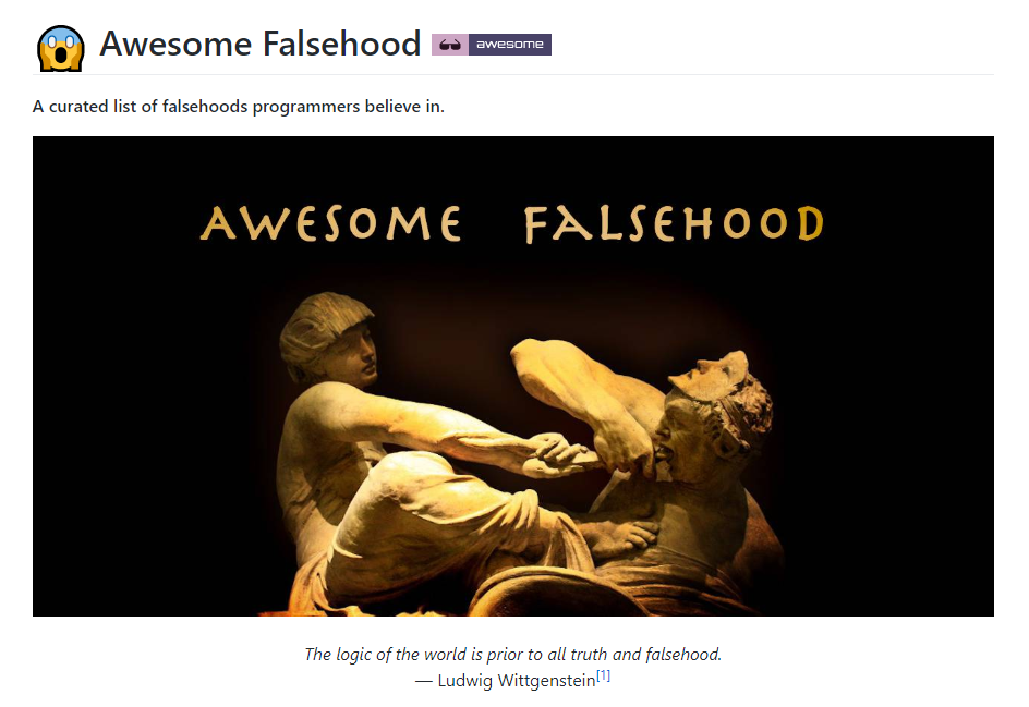 Awesome Falsehood