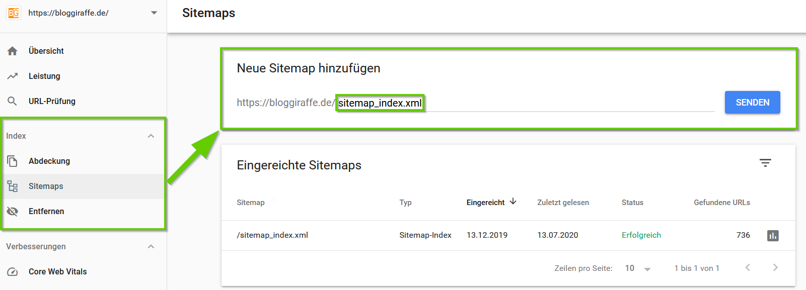 google sitemap