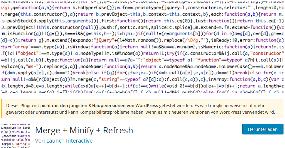 How to Minify: CSS, HTML und JavaScript reduzieren Merge Minify Refresh