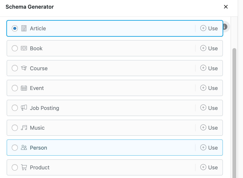 Rankmath Structured Data