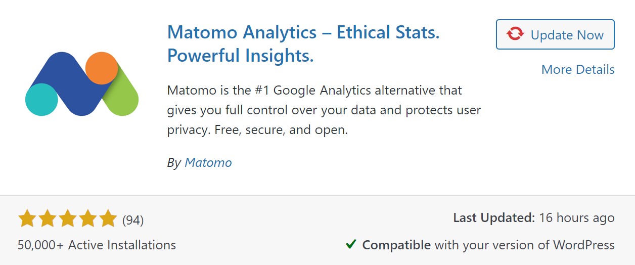 Matomo Analytics WordPress plugin nedladdning