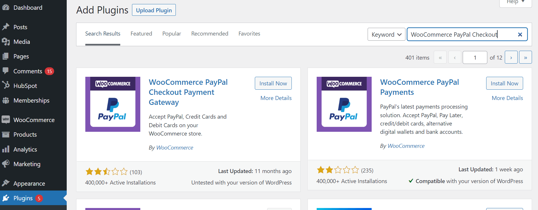 PayPal for WooCommerce Plugin