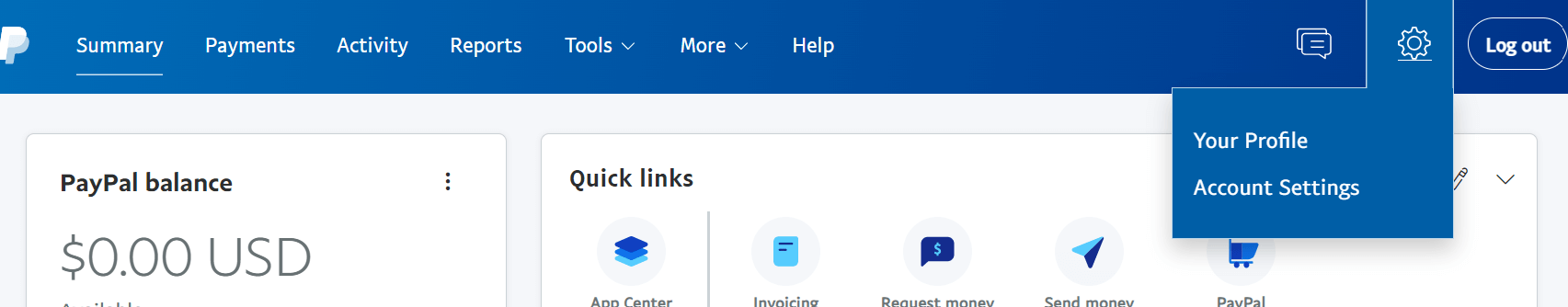 PayPal Account Settings