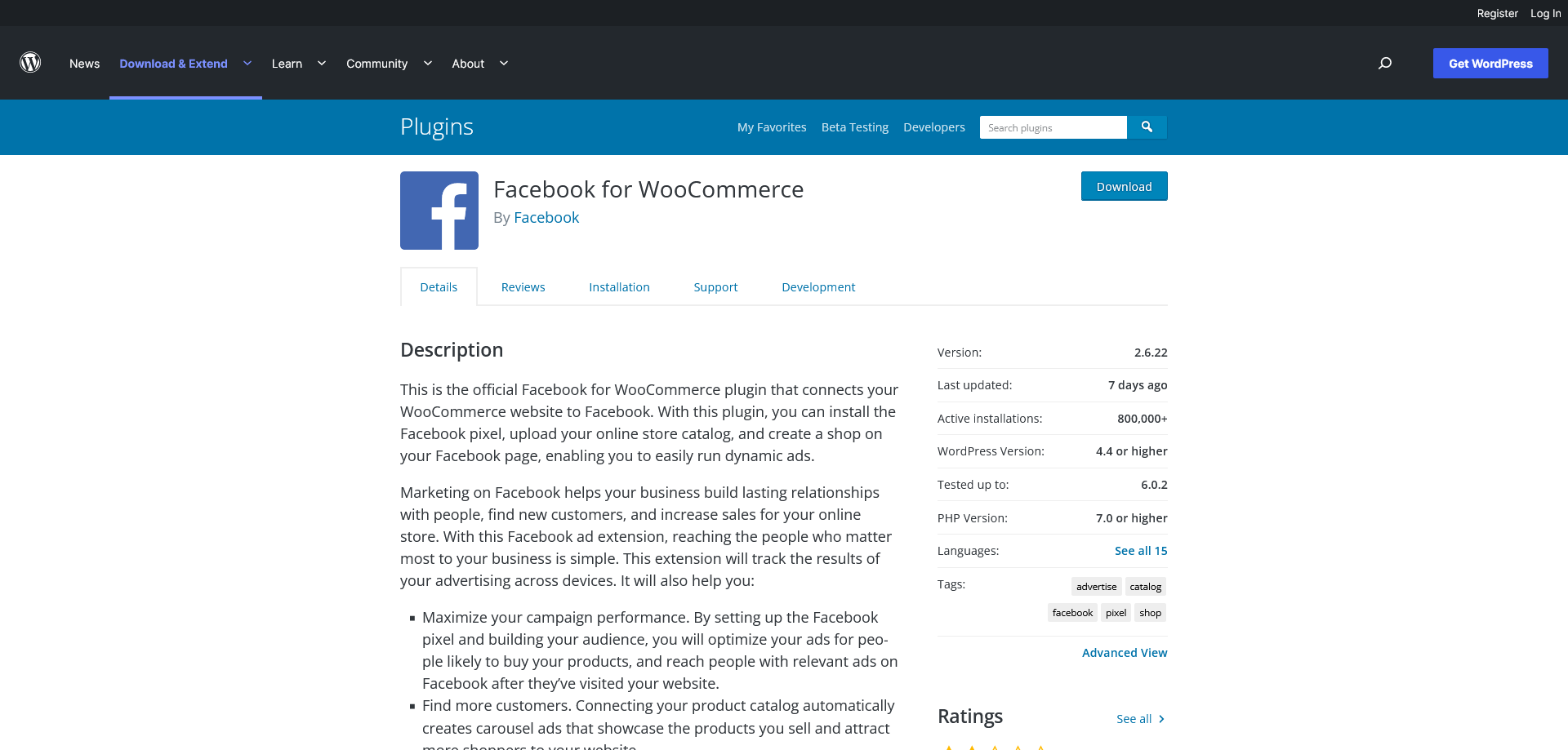 Annons WooCommerce Insticksprogram