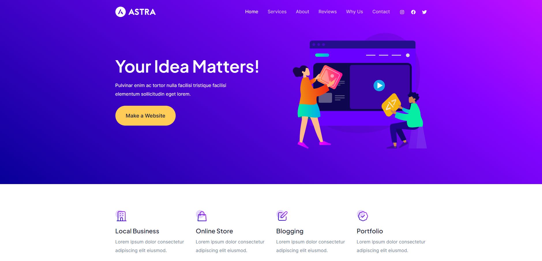 Motyw Astra WordPress