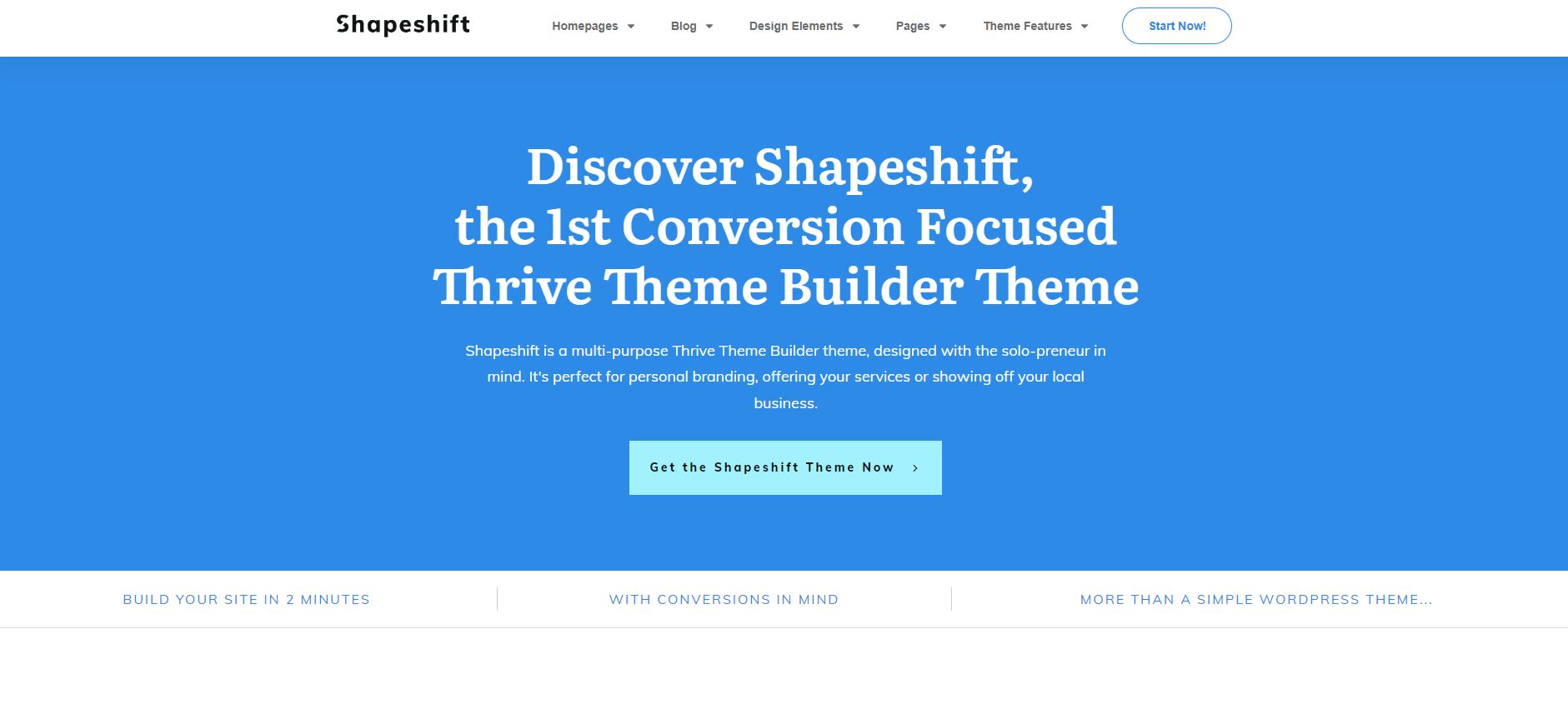 Tema WordPress Shapeshift