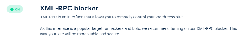 Zabezpečení WordPressu Blokování XML-RPC