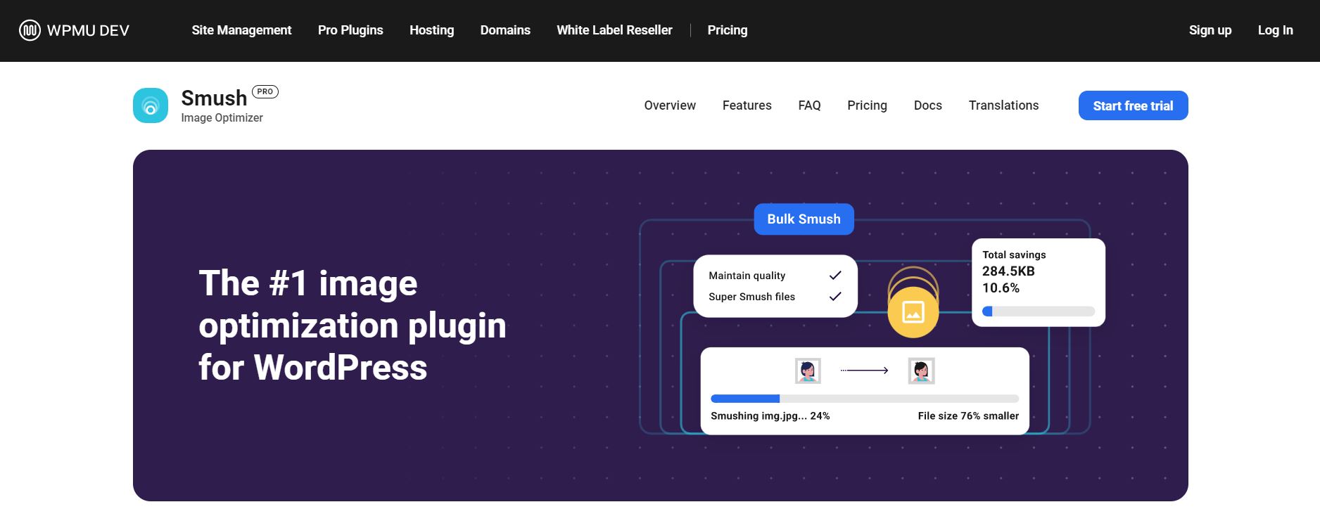 Plugin de rendimiento de WordPress Smush