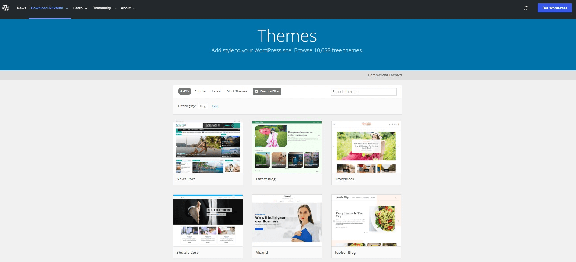 Temas Wordpress Blog